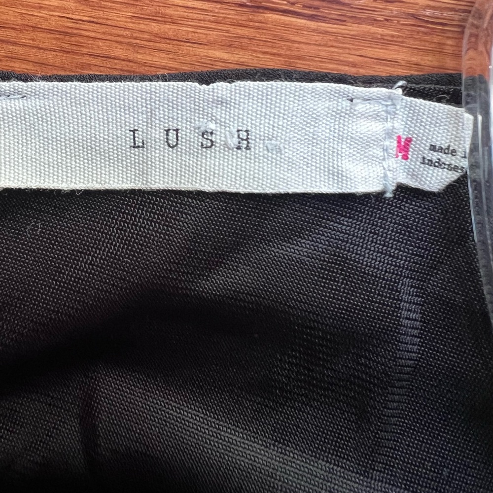 Lush Black Spaghetti Strap Mini Dress - Picture 3 of 3